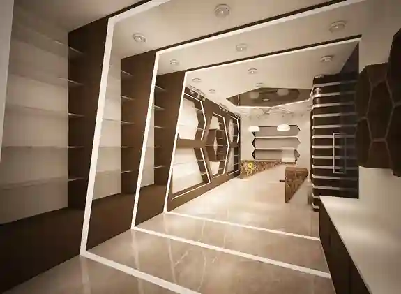 تنفيذ ديكورات محلات تجارية في الراشدية - دبي - الجود للمقاولات | بناء فلل،  تشطيبات، تصميم داخلي وديكور فاخر