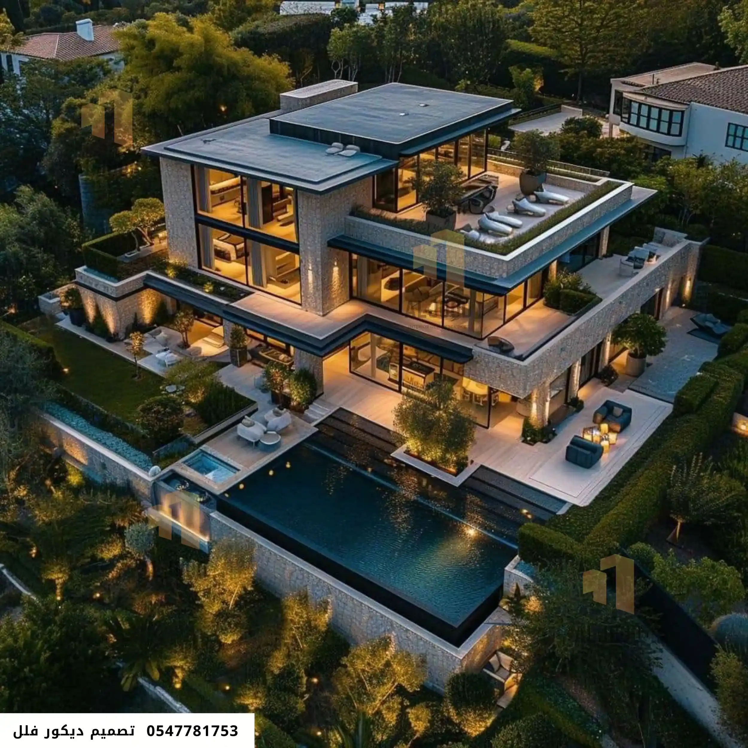 شركة تصميم ديكور واجهات فلل